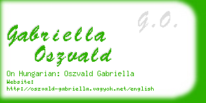 gabriella oszvald business card